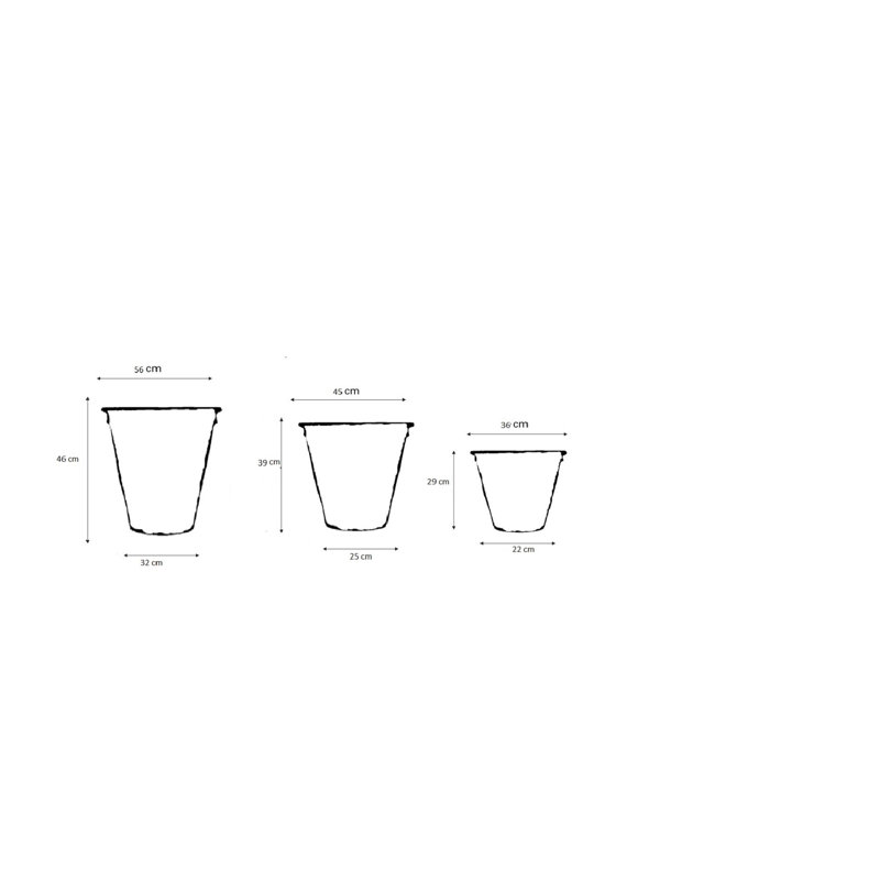 Cremont Handmade Pot Planter, 39cm H x 45cm W x 45cm D
