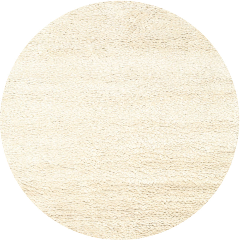 Tapis beige, Rond 4 pi