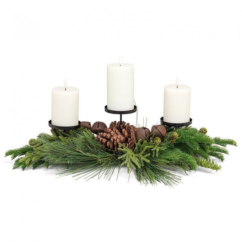 Bough & Bell Triple Pillar Holder