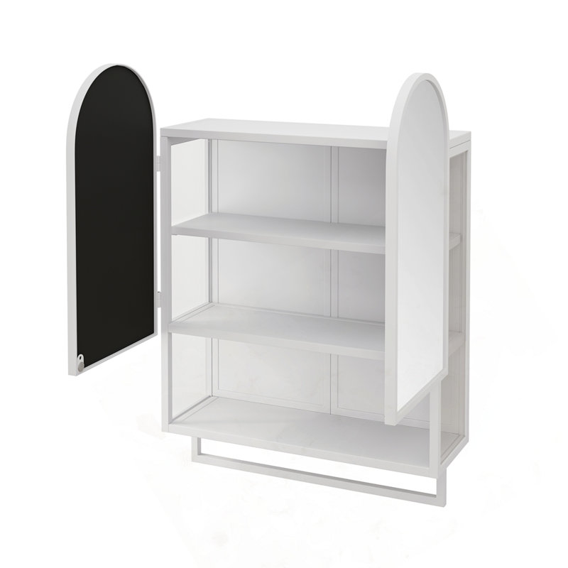 Armoire murale en fer, Blanc, 32.68