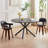 Round MDF Coffee Table End Table Short Leisure Tea Table Cross Legs Metal Base-1164092815-1146716628
