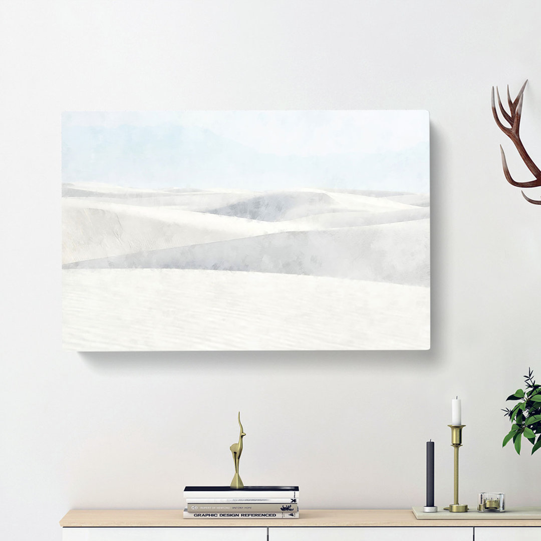 White Sands in New Mexico - Wrapped Canvas Painting Print