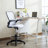 Ergonomic Desk Chair, Mesh Home Office chair, Swivel Desk, Computer Chair with Lumbar Support, Height Adjustable with Foot Ring-1047469247