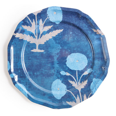 POPPY BLUE SIDE PLATES SET OF 4