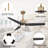 52 In. 3 Solid Wood Blades Indoor Ceiling Fan With Led Light-76425216