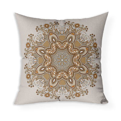 Celestial Circles Indoor/Outdoor Square Throw Pillow