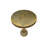 Luxurious Gold 18" Round Accent Table with Hand-Applied Antique Finish