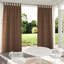 Rideau d'extérieur avec pattes, rideaux de salon imperméables et occultants, isolant et occultant pour la chambre à coucher, efficace pour le soleil et la protection de la vie privée, pour balcon, terrasse, pergola d'intérieur, panneau simple, l 52 po x L 120 po, brun-373886912-373886918