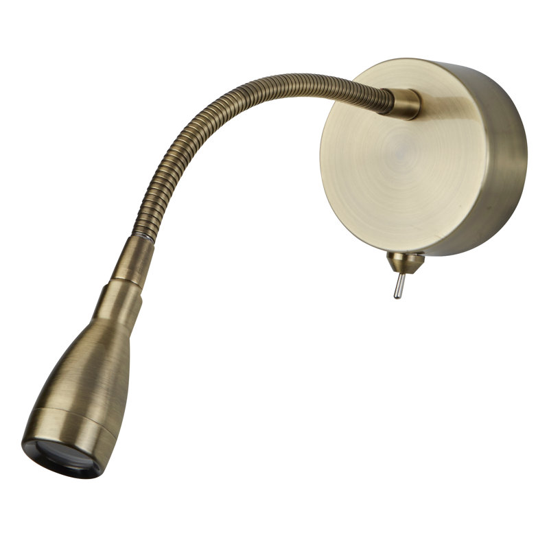 Benavides Mild Steel LED Spotlight, Antique Brass