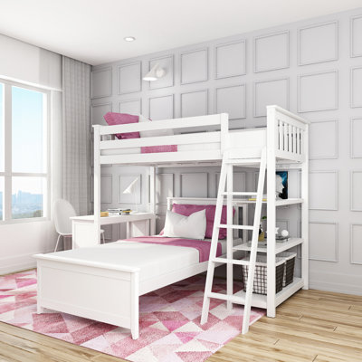 Friedman Bunk Bed with Bookcase