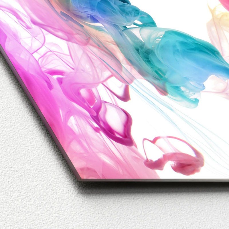 Colour Your Life II - No Frame Print on Glass, 50 cm H x 125 cm W x 1.4cm D