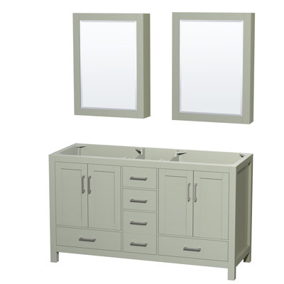 Sheffield 60" Double Bathroom Vanity Base Only