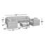Ensemble de conversation pour terrasse 6 personnes Franke-400987315