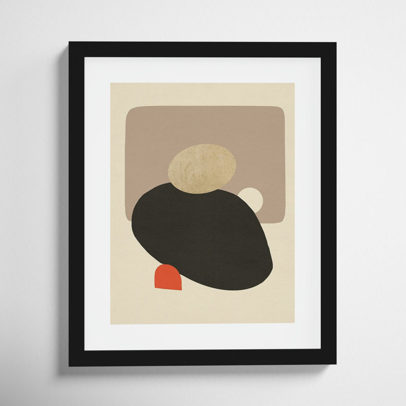 Megalith I by Jacob Green, 17" H x 14" W x 1'' D, Black Framed
