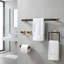 Ensemble d'accessoires de salle de bain 5 pièces, accessoires de salle de bain, fixation murale, acier inoxydable-134444831
