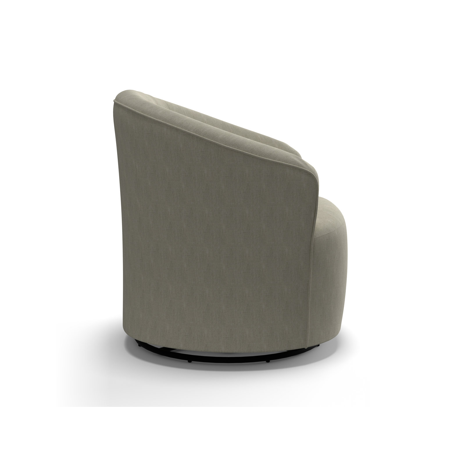 Jude Swivel Glider Accent Chair, Tusk Beige Performance