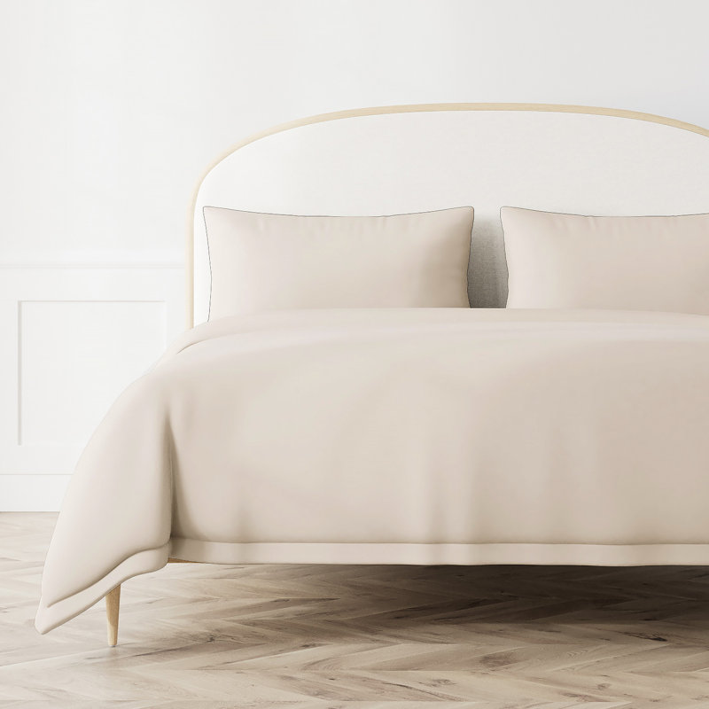 Ready-to-Bed Duvet Cover, Pumice/Taupe, King Duvet Cover