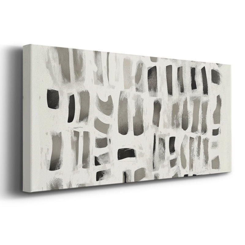 Abstrait Seris 6 # Lxxviii - Toile tendue avec châssis large, H 12 po x l 30 po