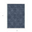 Tapis intérieur / extérieur lavable floral bleu et bleu marine 5 pi x 8 pi HomeRoots
