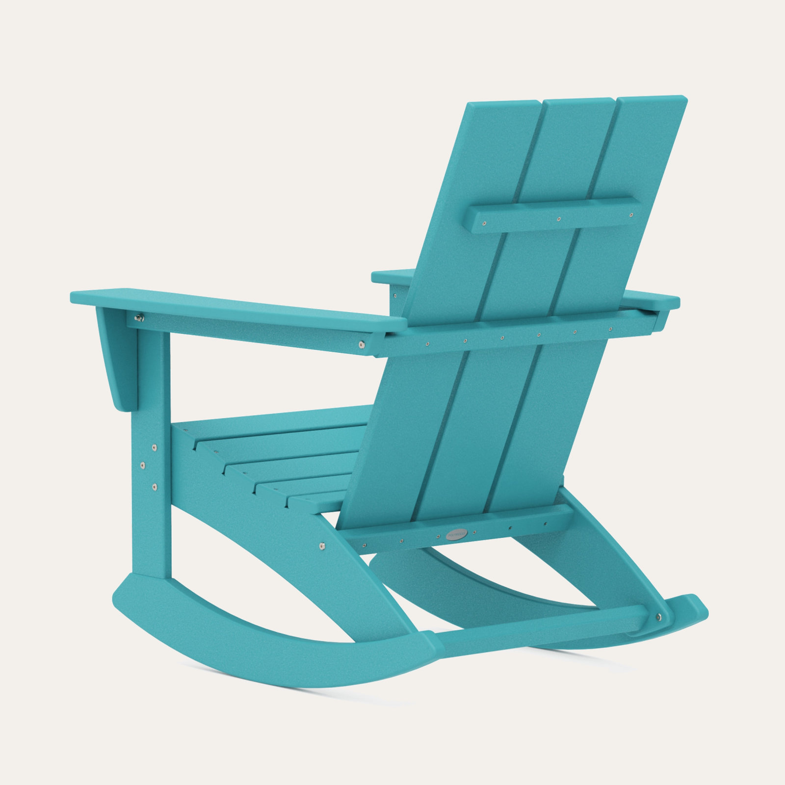 POLYWOOD Modern Adirondack Rocking Chair, Aruba