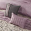 Ensemble d'édredon brodé 7 pièces mauve