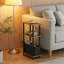 40cm W Metal Bedside Table