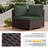 8-Piece Rattan Patio Conversation Set with Cushions and 56-Inch Outdoor Fire Pit Table-1082927428