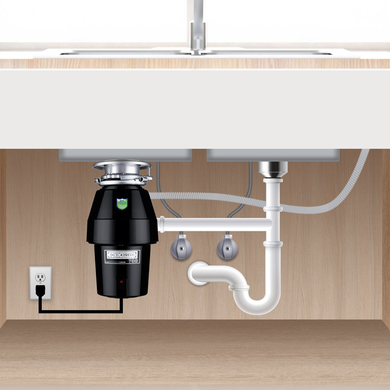 1/2 HP Corded Garbage Disposal with Sound Insulation