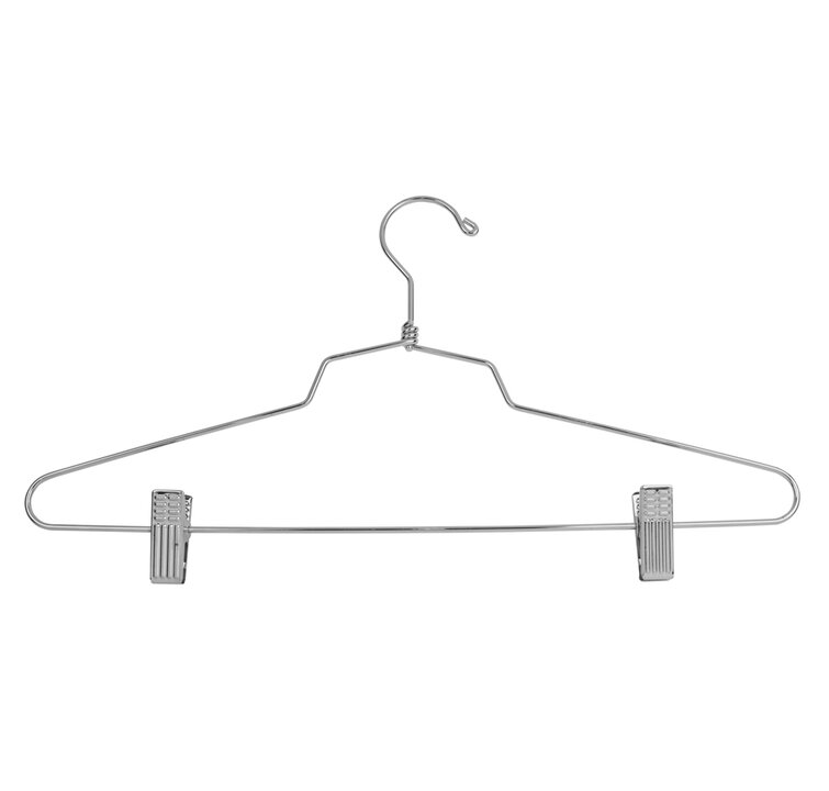 Rebrilliant Conrad Metal Hangers With Clips for Dress/Shirt/Sweater ...