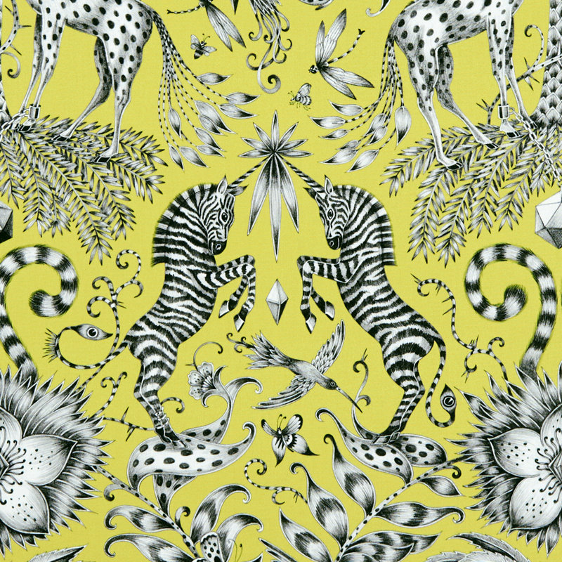 Animalia Kruger Fabric, Lime