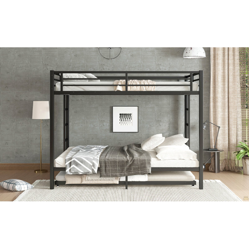 Lit superposé grand sur grand avec gigogne simple, Grand sur grand