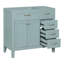 Meuble-lavabo 36 po sans lavabo, base d'armoire seulement, armoire de salle de bain avec tiroirs, structure solide et panneau de fibres à densité moyenne-110447353