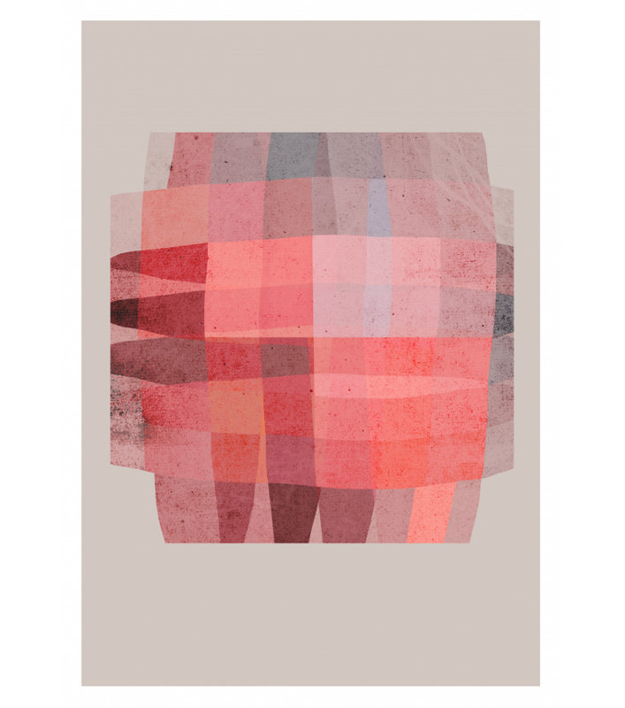 Pink Mosaic Dreams Print by Other Artist, 12 × 18, Framed Print, White
