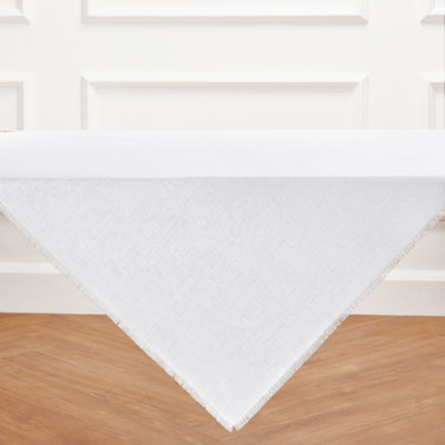 Fringe - 100% Pure Linen Table Throw