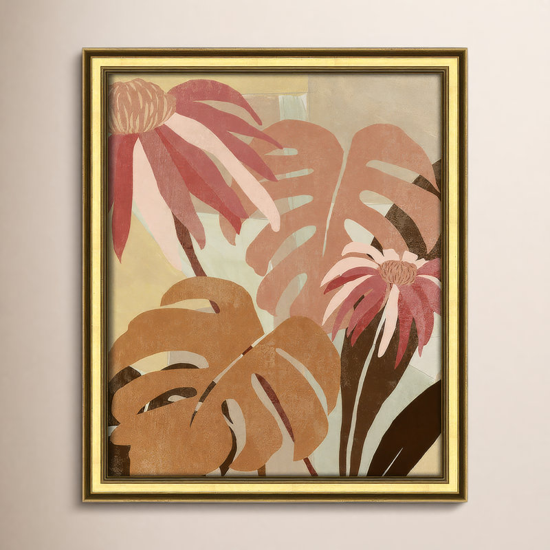 Kathleen - Peinture encadrée, Or, L 14,25 po x H 16,25 po