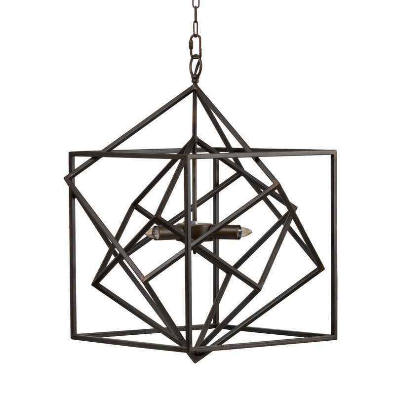 Lustre en métal 3 lumières
