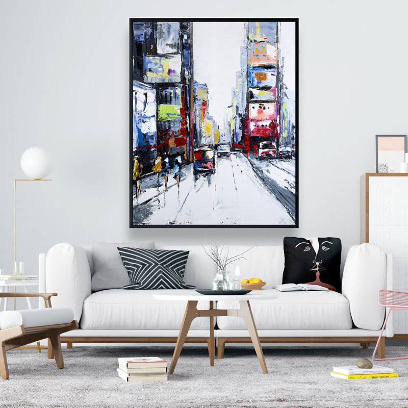 Time Square - Framed Canvas Living Room Decor | Home Art