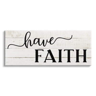 «Have Faith», motif de planches de campagne