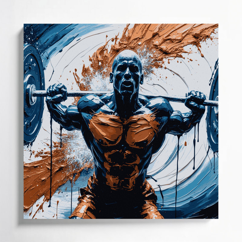 Art mural sur toile Sports CrossFit, H 16 po x l 16 po