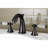 Kingston Brass Wilshire Two-Handle 3-Hole Deck Mount Widespread Bathroom Faucet with Brass Pop-Up Drain-29273209
