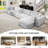 Oversized Modular Silod Wood Sectional With Ottoman-1163381092