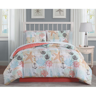 Belize Coastal Polyester Abstract Comforter