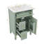 Meuble-lavabo de 24 po avec lavabo, comprenant un tiroir rabattable et deux tiroirs standard, tablette réglable-120332067