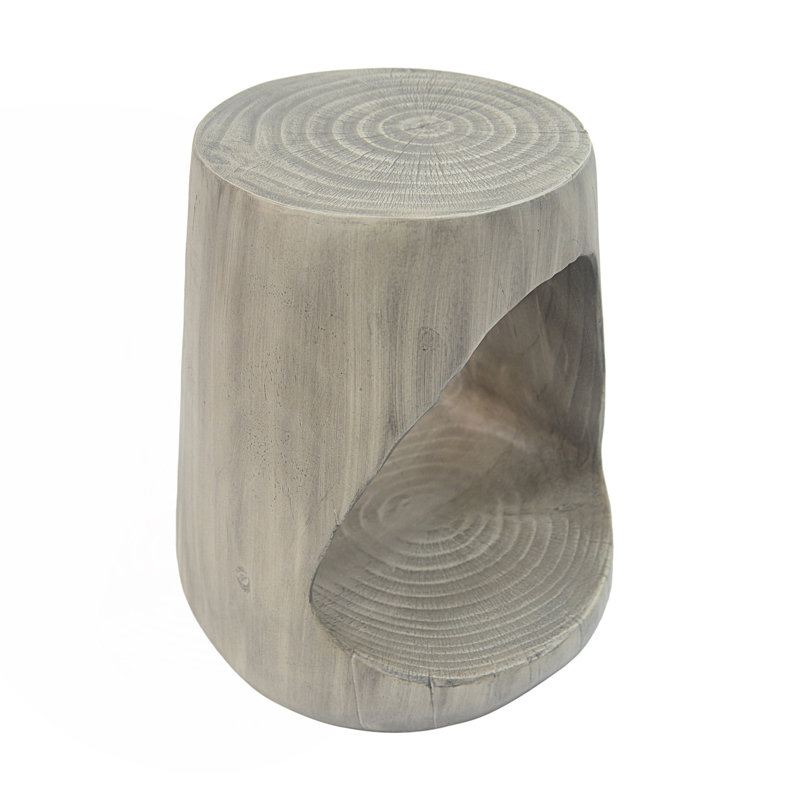 Hollow Side Table, Gray