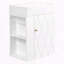 Meuble-lavabo moderne de 20 pouces avec lavabo en céramique et porte à motif de losanges-1263406038