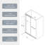 Soft-Close Bypass Shower Door with Thick Tempered Glass