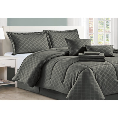 10-Piece Pre-Washed Microfiber Comforter Bed-in-a-bag