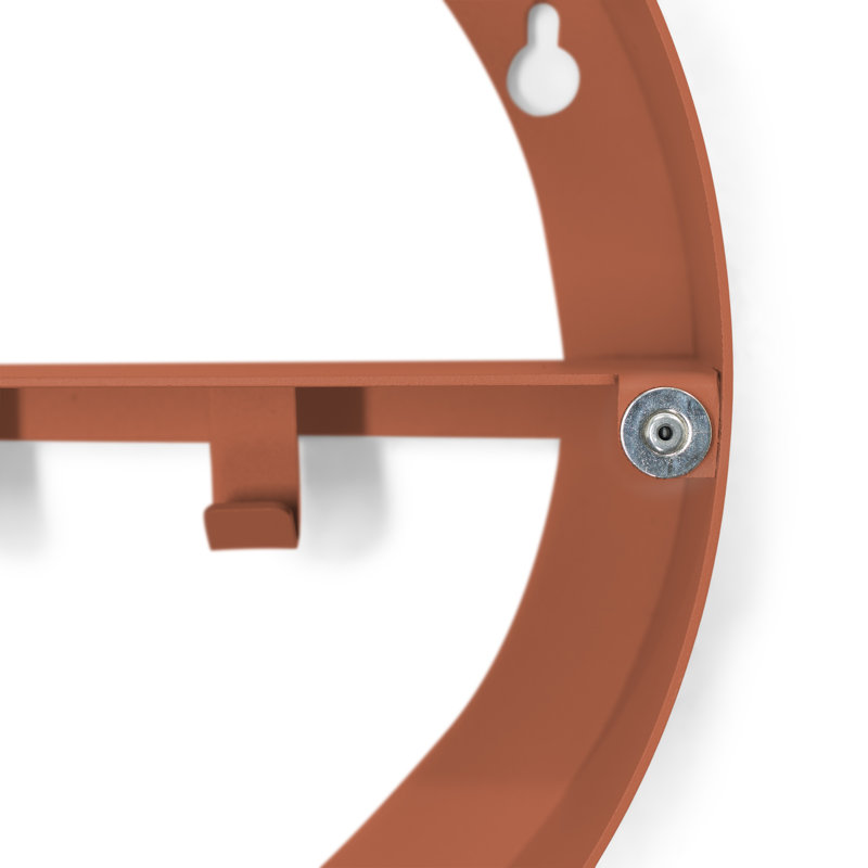 Spinder X BUDDE Steel Mirror, Red, 35 cm H x 35 cm W