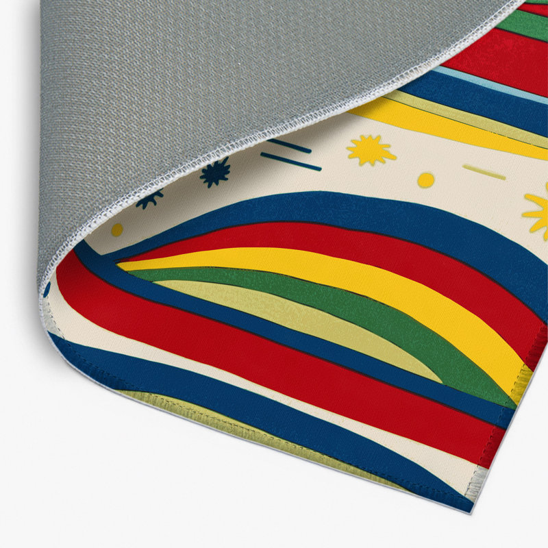 Playful Snap Indoor And Outdoor Area Rug, Rectangle 2' x 3'