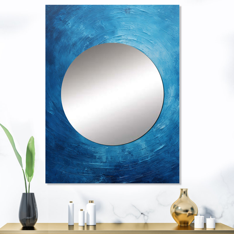«Umina Abstract Rhythmic Revolution Spiral», miroir mural abstrait en spirale, miroir décoratif moderne, impression d'art en métal